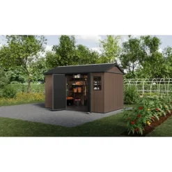 Casetta da Giardino in Resina NEWTON PLUS 7513 - Doppia Scelta di Montaggio-Keter Clearance