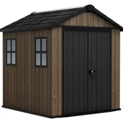 Casetta da Giardino in Resina SIGNATURE APEX 775 NOCE - Doppia scelta di montaggio-Keter