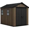 Casetta da Giardino in Resina SIGNATURE APEX 759 NOCE - Doppia scelta di montaggio-Keter