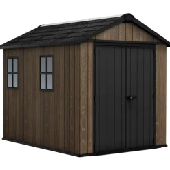 Casetta da Giardino in Resina SIGNATURE APEX 759 NOCE - Doppia scelta di montaggio-Keter