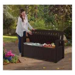 Cassapanca in Resina PATIO BENCH Graphite-Keter New