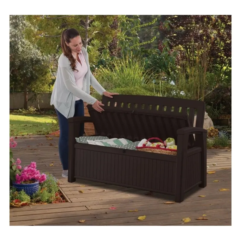 Cassapanca in Resina PATIO BENCH Graphite-Keter New