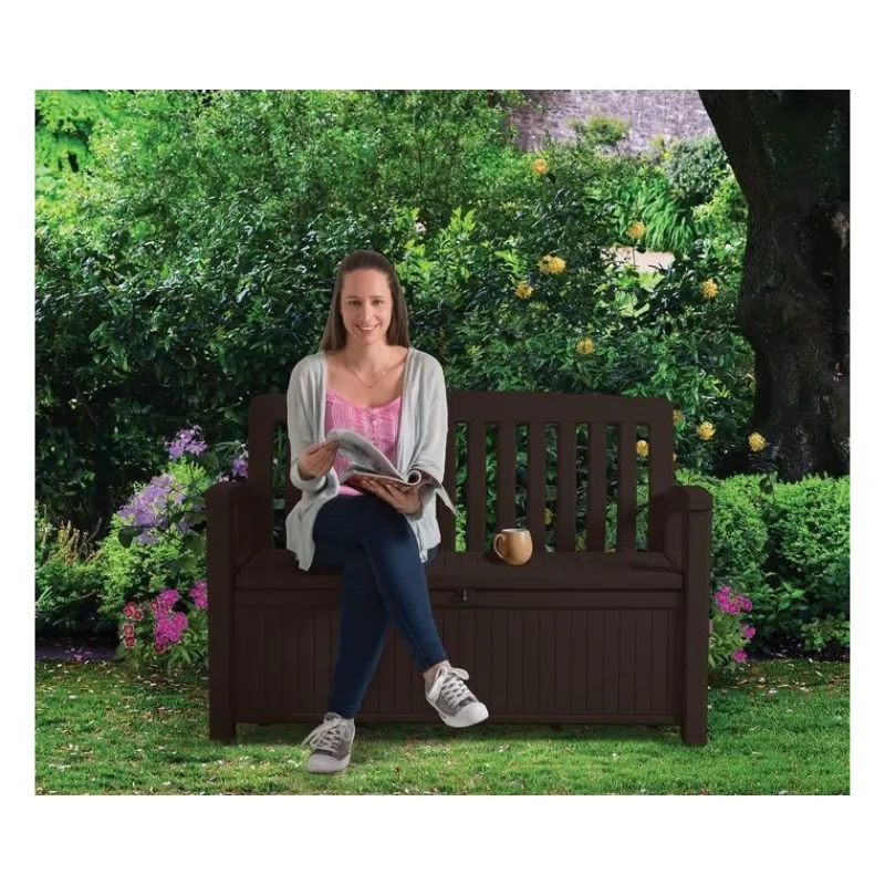 Cassapanca in Resina PATIO BENCH Graphite-Keter New