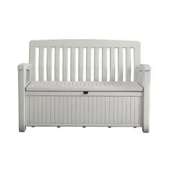 Cassapanca in Resina PATIO BENCH Bianca-Keter Clearance