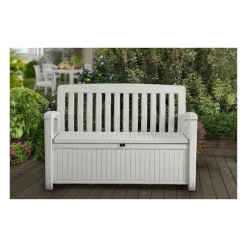 Cassapanca in Resina PATIO BENCH Bianca-Keter Clearance