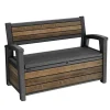 Cassapanca in Resina SIGNATURE DECO BENCH 60 NOCE-Keter Hot