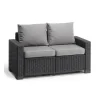 Divano 2 Posti CALIFORNIA Grafite-Keter New