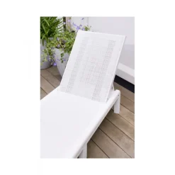 Lettino Prendisole MALLORCA SUNLOUNGER Bianco-Keter Hot