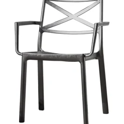 Sedia METALIX Effetto Metallo Scuro-Keter Sale