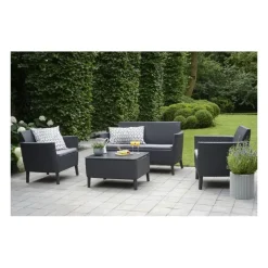 Set Lounge 2 posti SALEMO Grafite-Keter New