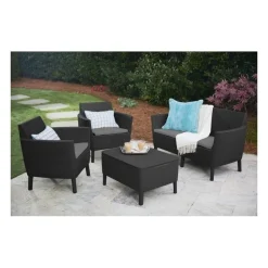 Set Lounge 2 posti SALEMO Grafite-Keter New