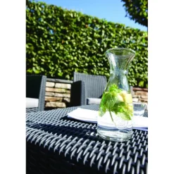 Set Lounge MIA Grafite Divano + 2 Poltrone + Tavolino Contenitore-Keter Outlet