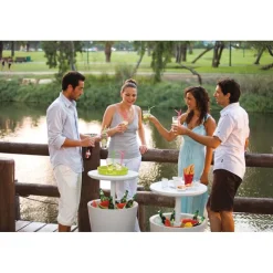 Tavolino in Resina COOL BAR Bianco-Keter Hot