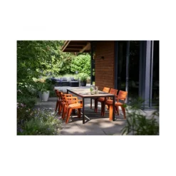 Tavolo PORTO 200 effetto Legno struttura Grafite-Keter Best