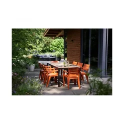 Tavolo PORTO 200 effetto Legno struttura Grafite-Keter Best