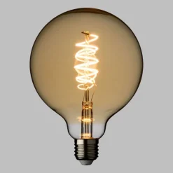 Lampadina E27 Vintage Globo Ø 125 Bianco Caldo 4W a Spirale-Lotti Online