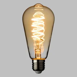 Lampadina E27 Vintage Retro' Ø 64 Bianco Caldo 4W a Spirale-Lotti Hot