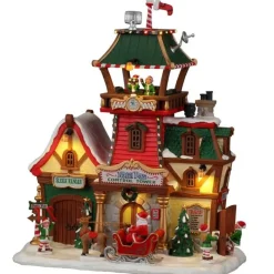 Elf Village Deluxe Pack con Neve in Omaggio-Lemax Online
