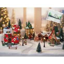 Elf Village Pack con Neve in Omaggio-Lemax Online