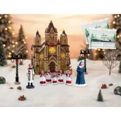 Grace Cathedral Pack con Neve in Omaggio-Lemax Sale