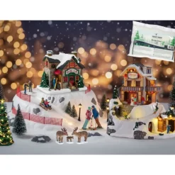 Ski Village Deluxe Pack con Neve in Omaggio-Lemax New