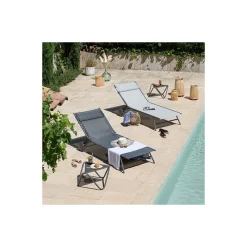 Lettino MIAMI DUO LFM5171 Obsidian-LaFuma