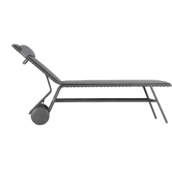 Lettino MIAMI HIGH BEC LFM5174 Silver-LaFuma Sale