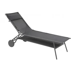 Lettino MIAMI HIGH DUO LFM5172 Obsidian-LaFuma Discount