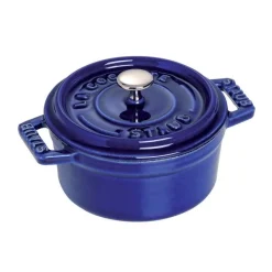 Mini Cocotte 10 cm Blu Scura in Ceramica-Staub Sale