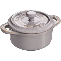 Mini Cocotte 10 cm Grigia Graphite in Ceramica-Staub
