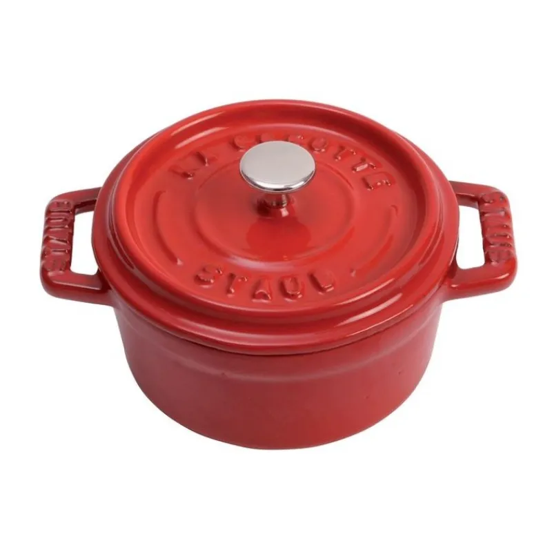 Mini Cocotte 10 cm Rossa in Ceramica-Staub Clearance