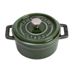 Mini Cocotte 10 cm Verde Basilico in Ceramica-Staub Online
