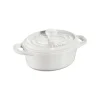 Mini Cocotte Ovale 11 cm Bianca in Ceramica-Staub Clearance