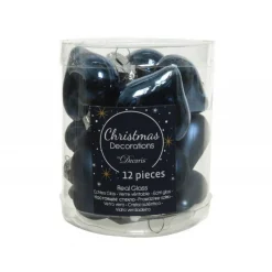 Mini cuori in vetro da appendere. Set di 12-Kaemingk New