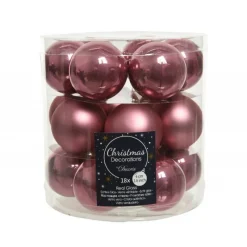 Mini palline in vetro da appendere. Set di 18-Kaemingk