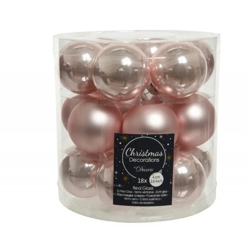 Mini palline in vetro da appendere. Set di 18-Kaemingk Clearance