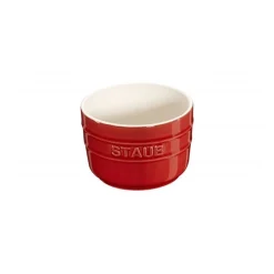 Mini Ramekin 8 cm Rosso Set di 2 in Ceramica-Staub Sale