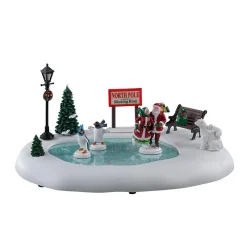 North Pole Skating Rink B/O 4.5V Cod. 14837-Lemax Discount