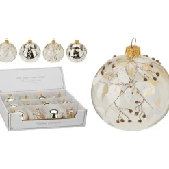 Palla di Natale in Vetro 80 Mm. Pezzo Singolo-Koopman Sale