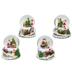 Palla di Neve in Resina con LED Pezzo Singolo-Kaemingk New