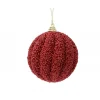 Pallina da appendere con glitter 8 cm.-Kaemingk