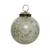 Pallina in vetro da appendere 7,5 cm bianco.-Kaemingk Sale