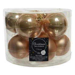 Palline di Natale da Appendere in Vetro 6 cm. Set di 10-Kaemingk Clearance