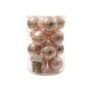 Palline di Natale da Appendere in Vetro 8 cm Rosa Antico. Set di 16-Kaemingk New