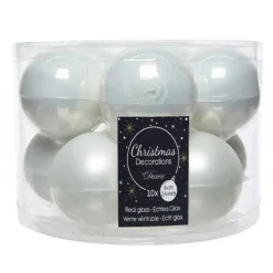 Palline di Natale in Vetro Diam 6 cm Set di 10-Kaemingk New