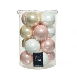 Palline di Natale in Vetro Diam 8 cm Set di 16-Kaemingk Discount