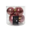 Palline in vetro da appendere Rosa Velvet dim 8 cm Box da 6-Kaemingk Best
