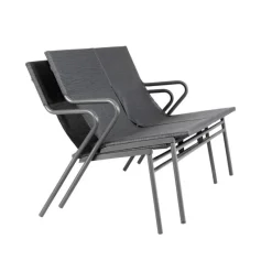 Panca Bassa imbottita VENCE LFM5287 Obsidian/Titane-LaFuma Best