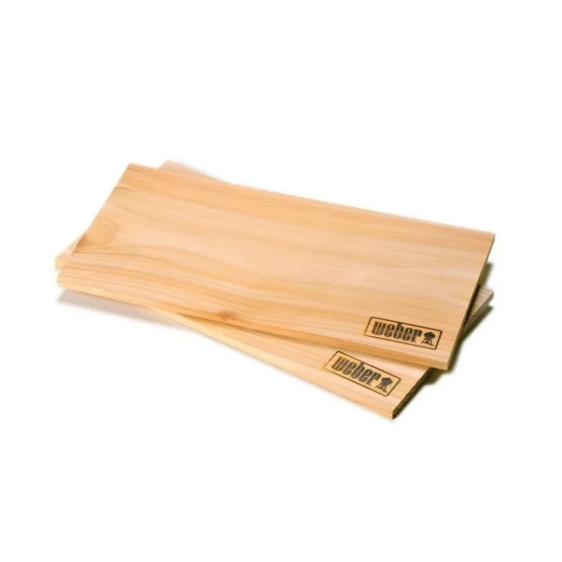 Panetto Da Affumicatura 40 x 15 x 1,1 cm in Cedro Rosso del Pacifico Cod. 17831-Weber Clearance