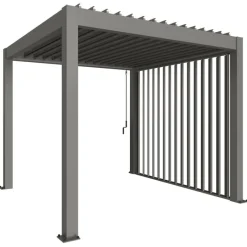 Parete Laterale a Lamelle per Pergola in Metallo-Biohort Hot